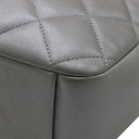 Chanel Metallic Lambskin Quilted Small Diamond CC Camera Case Dark Silver