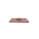 Prada Saffiano And Smooth Leather Card Holder Pink