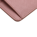 Prada Saffiano And Smooth Leather Card Holder Pink