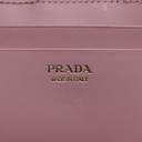 Prada Saffiano And Smooth Leather Card Holder Pink