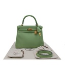 Hermes 25 Evercolor Kelly Retourne Vert Criquet Year 2024