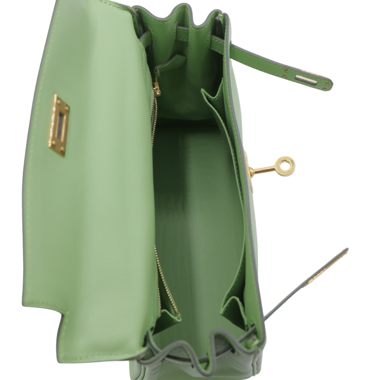 Hermes 25 Evercolor Kelly Retourne Vert Criquet Year 2024