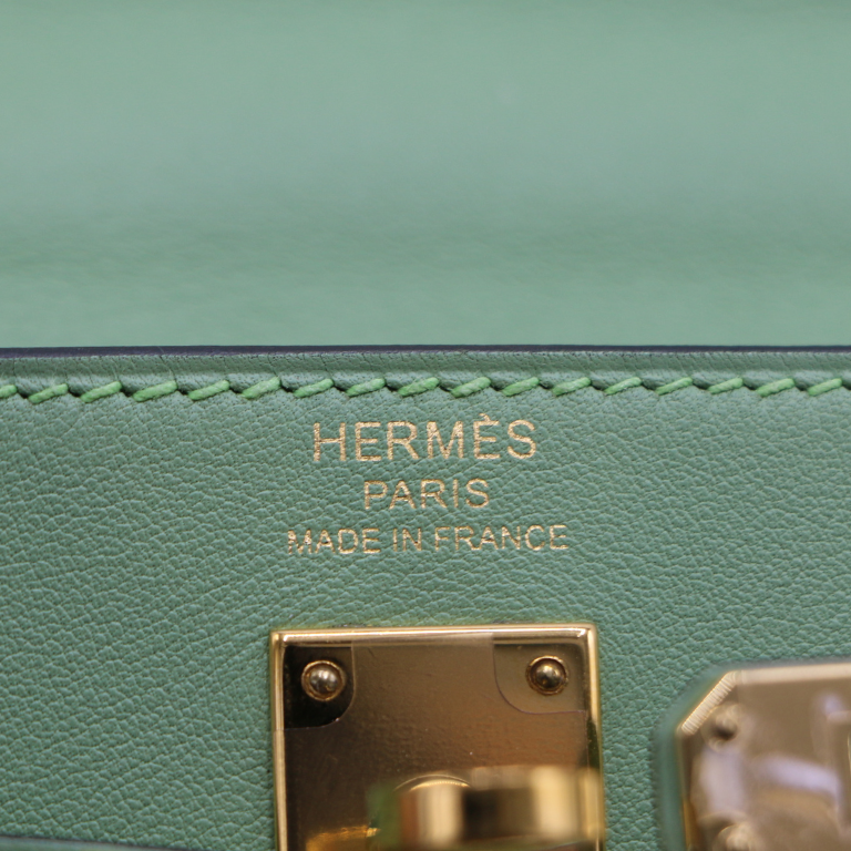 Hermes 25 Evercolor Kelly Retourne Vert Criquet Year 2024