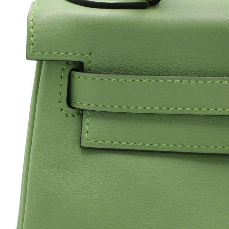 Hermes 25 Evercolor Kelly Retourne Vert Criquet Year 2024