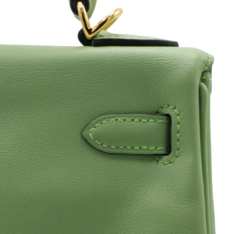 Hermes 25 Evercolor Kelly Retourne Vert Criquet Year 2024