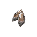 Christian Dior Canvas Jardin Botanique Embroidered J'Adoir Slingback Size 37