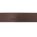 Gucci GG Supreme Thin Belt With Gold Buckle 625839 In Size 80 32