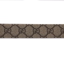 Gucci GG Supreme Thin Belt With Gold Buckle 625839 In Size 80 32