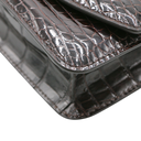 Valentino Garavani Vain Small Shoulder Bag In Crocodile Leather Brown