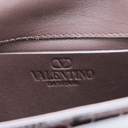Valentino Garavani Vain Small Shoulder Bag In Crocodile Leather Brown