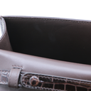 Valentino Garavani Vain Small Shoulder Bag In Crocodile Leather Brown