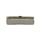 Saint Laurent Quilted White Leather Becky Shoulder Bag
