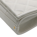 Saint Laurent Quilted White Leather Becky Shoulder Bag