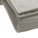 Saint Laurent Quilted White Leather Becky Shoulder Bag