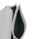 Saint Laurent Quilted White Leather Becky Shoulder Bag