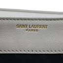 Saint Laurent Quilted White Leather Becky Shoulder Bag