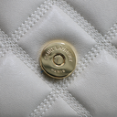 Saint Laurent Quilted White Leather Becky Shoulder Bag