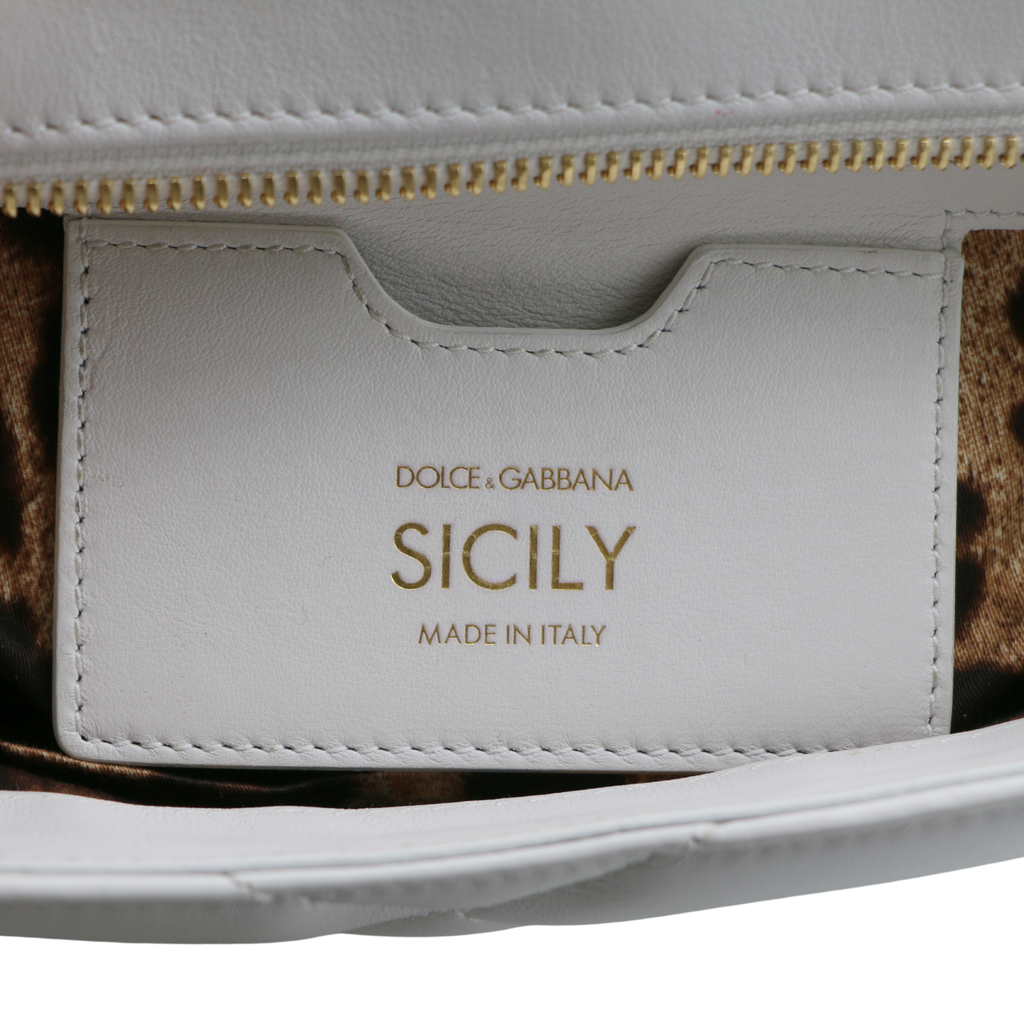 Dolce & Gabbana Medium Miss Sicily Bag White