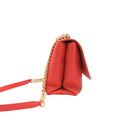 Chanel Grained Clafskin Stiched Flap Bag Red