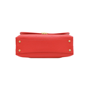 Chanel Grained Clafskin Stiched Flap Bag Red