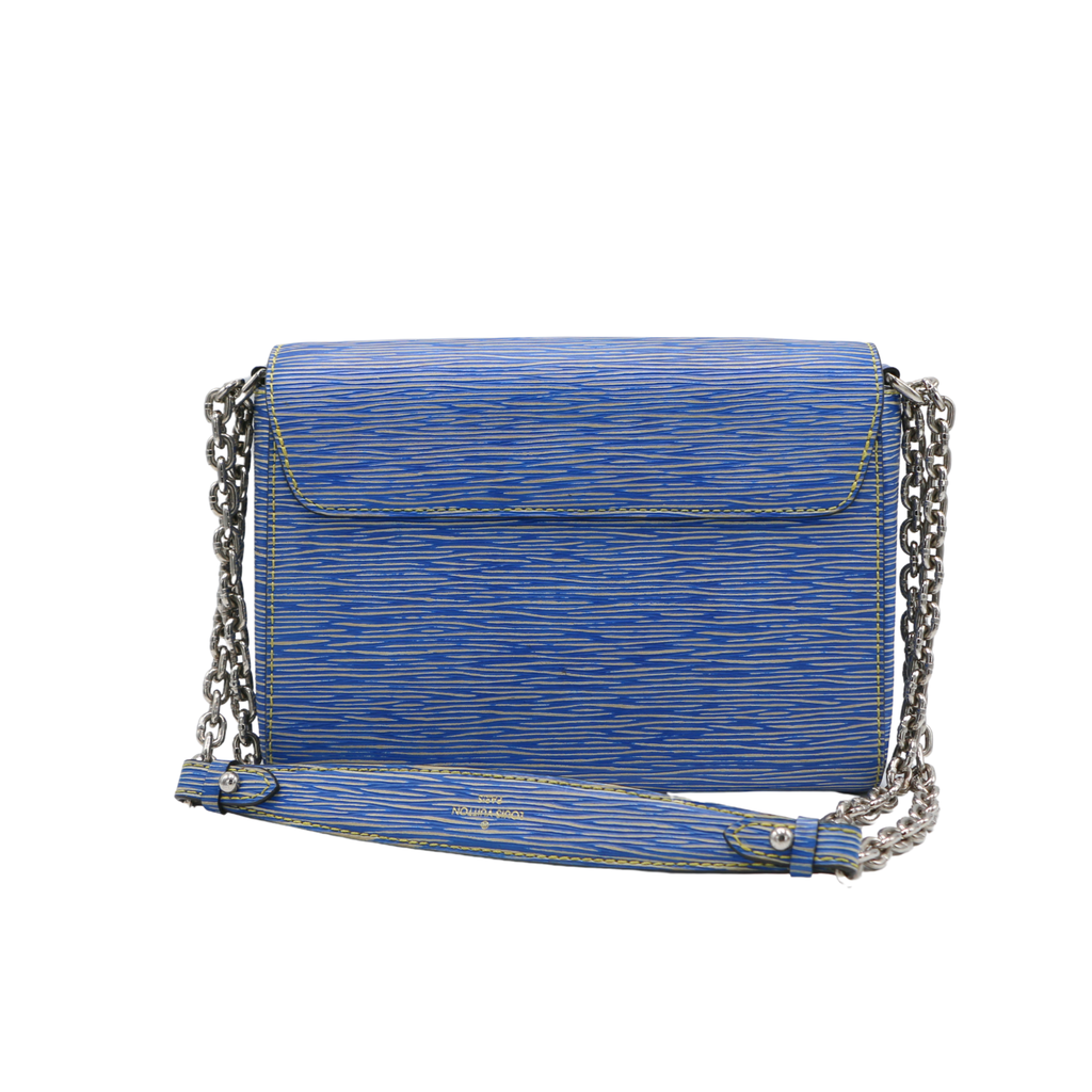 Louis Vuitton LV Twist MM Blue Epi Leather