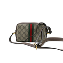 Gucci GG Supreme Monogram Web Mini Ophidia Shoulder Bag Brown