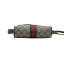 Gucci GG Supreme Monogram Web Mini Ophidia Shoulder Bag Brown