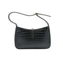 Saint Lauurent Le 5 à 7 croc-embossed leather shoulder bag