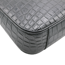 Saint Lauurent Le 5 à 7 croc-embossed leather shoulder bag