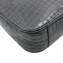 Saint Lauurent Le 5 à 7 croc-embossed leather shoulder bag