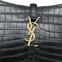 Saint Lauurent Le 5 à 7 croc-embossed leather shoulder bag