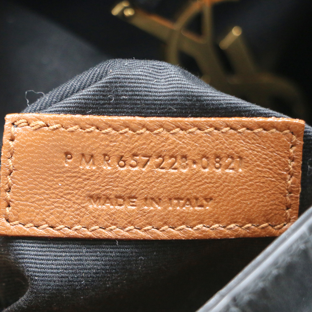 Saint Lauurent Le 5 à 7 croc-embossed leather shoulder bag