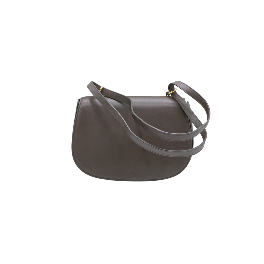 Loro Piana Medium Ghiera bag  Smooth Calfskin Dark Choco Licorice/Matcha Powder