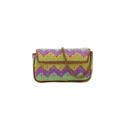 Gucci Woven Raffia Calfskin Super Mini GG Marmont Shoulder Bag Multicolor
