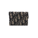Christian Dior  Oblique Saddle Wallet Blue