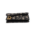 Christian Dior  Oblique Saddle Wallet Blue