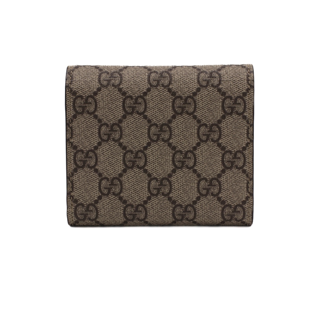 Gucci  Dionysus GG Supreme Canvas Card Case Wallet Beige 627073