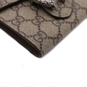 Gucci  Dionysus GG Supreme Canvas Card Case Wallet Beige 627073