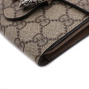 Gucci  Dionysus GG Supreme Canvas Card Case Wallet Beige 627073