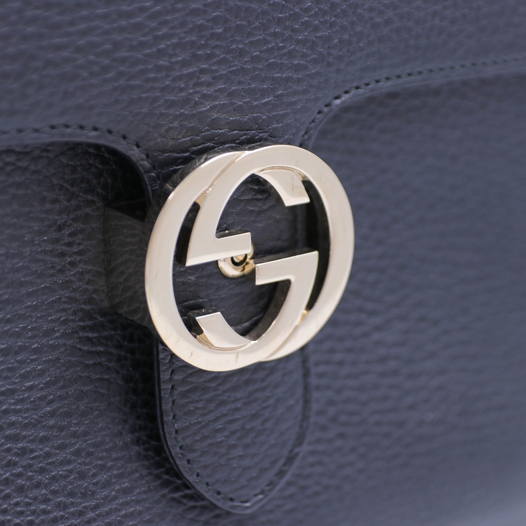 Gucci  Dollar Interlocking G Calfskin Leather Handbag 510306