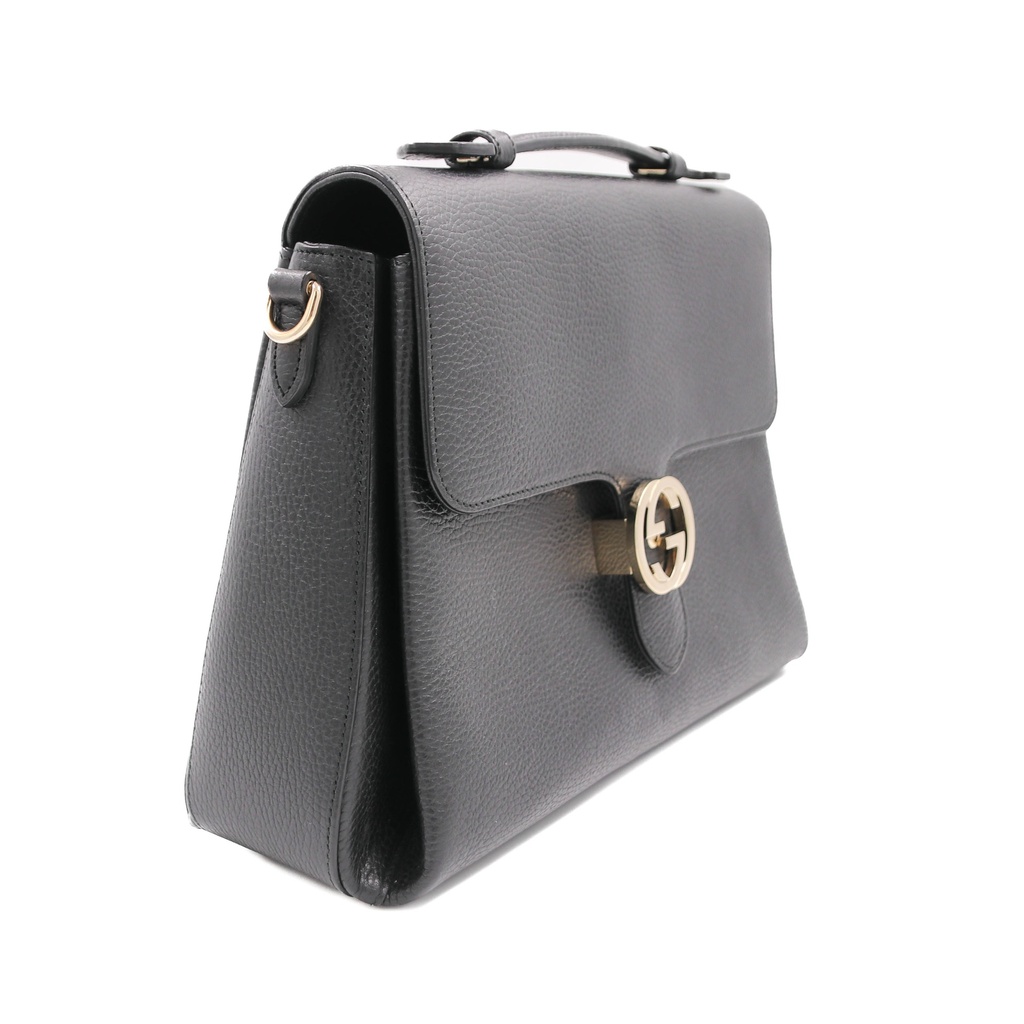Gucci  Dollar Interlocking G Calfskin Leather Handbag 510306