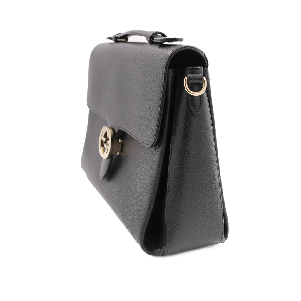 Gucci  Dollar Interlocking G Calfskin Leather Handbag 510306