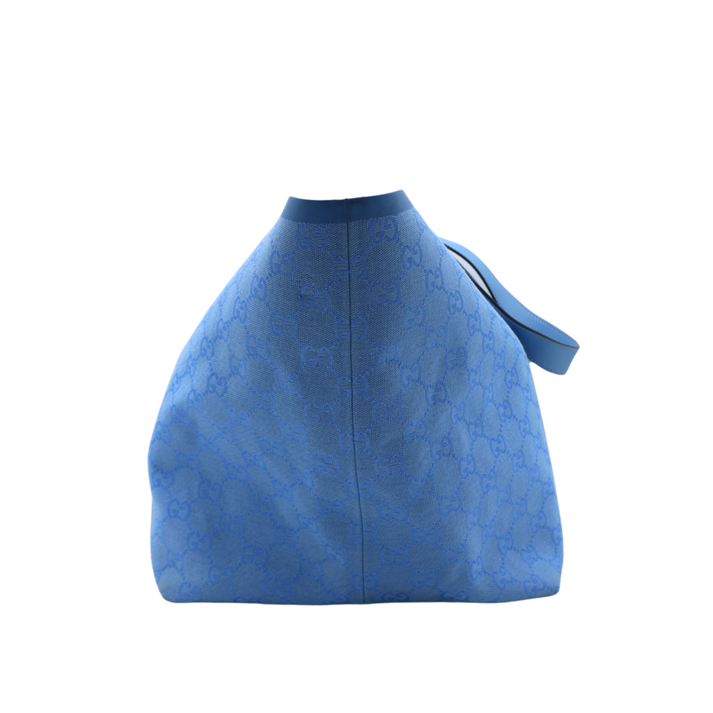 Gucci Tortissima Medium Tote Blue 788203