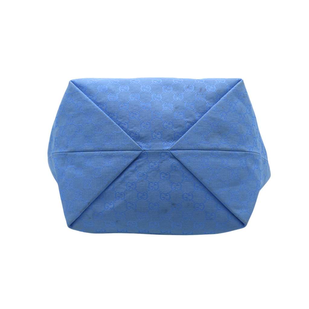 Gucci Tortissima Medium Tote Blue 788203