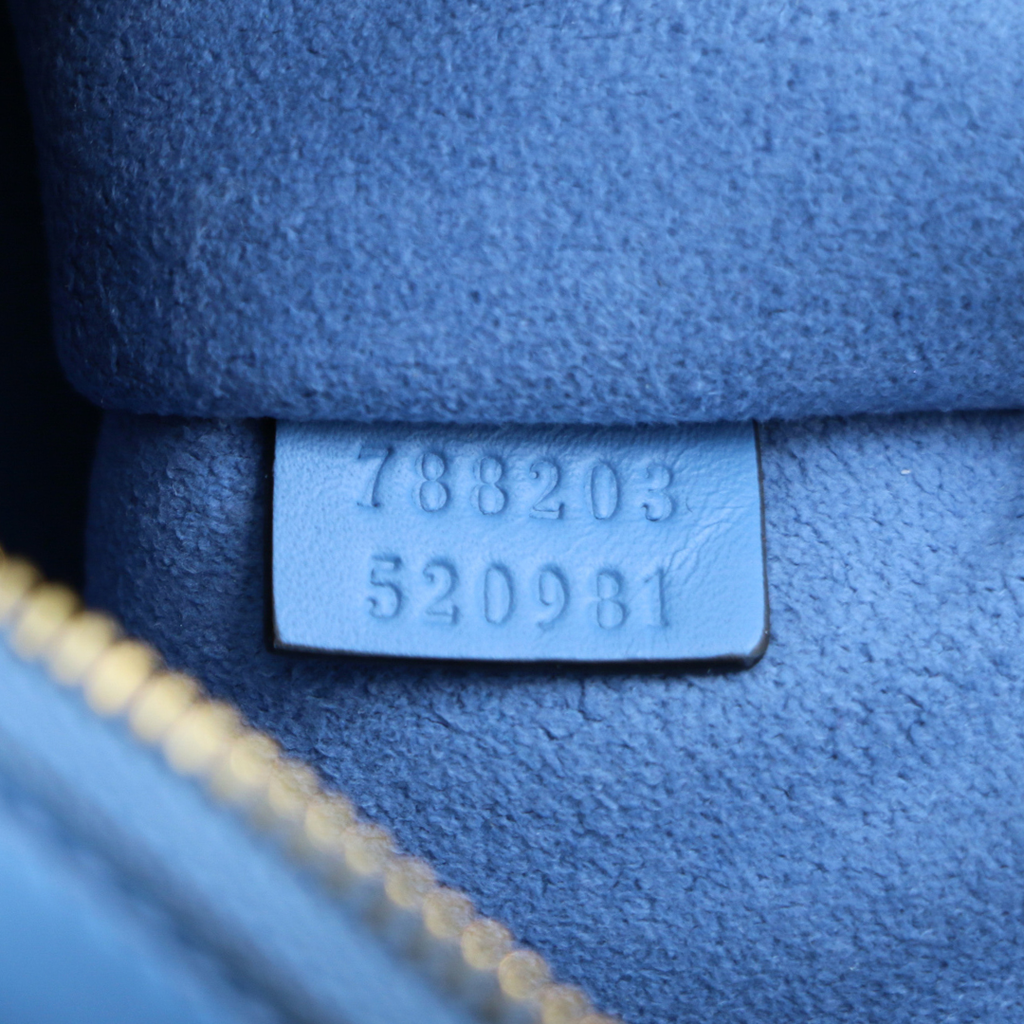 Gucci Tortissima Medium Tote Blue 788203
