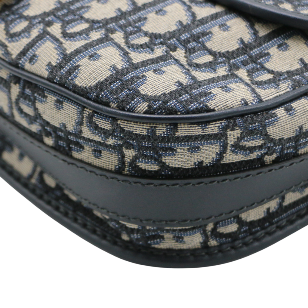 Christian Dior  Oblique Medium Bobby Flap Blue