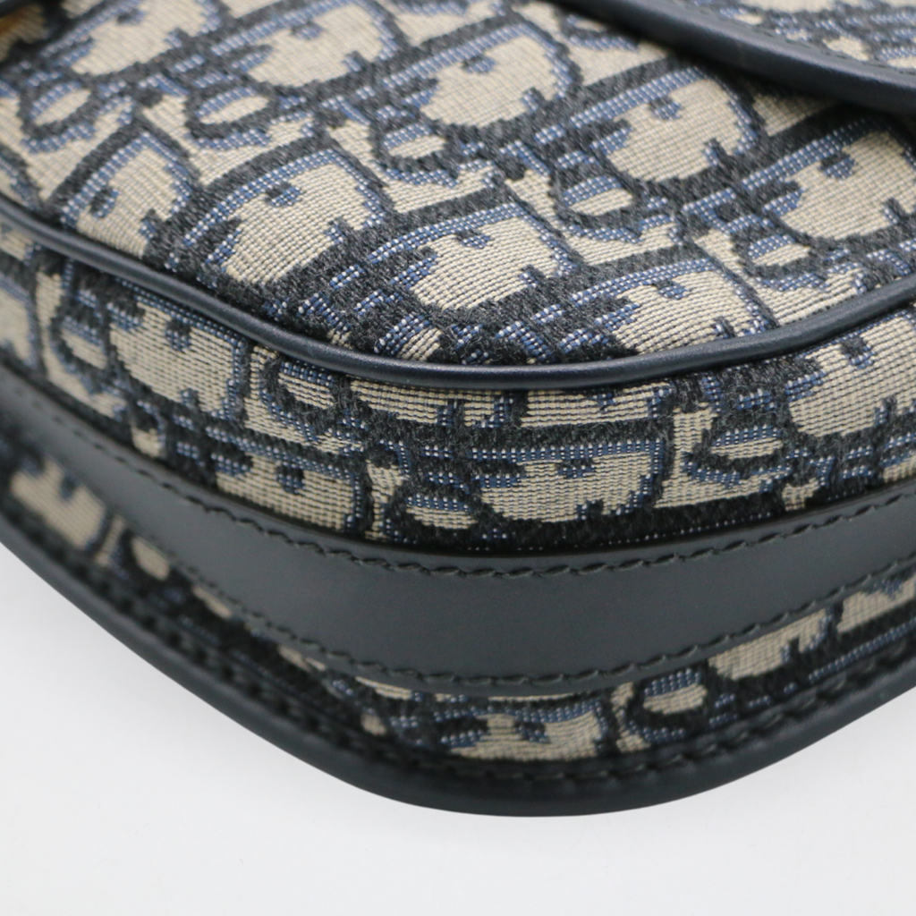 Christian Dior  Oblique Medium Bobby Flap Blue