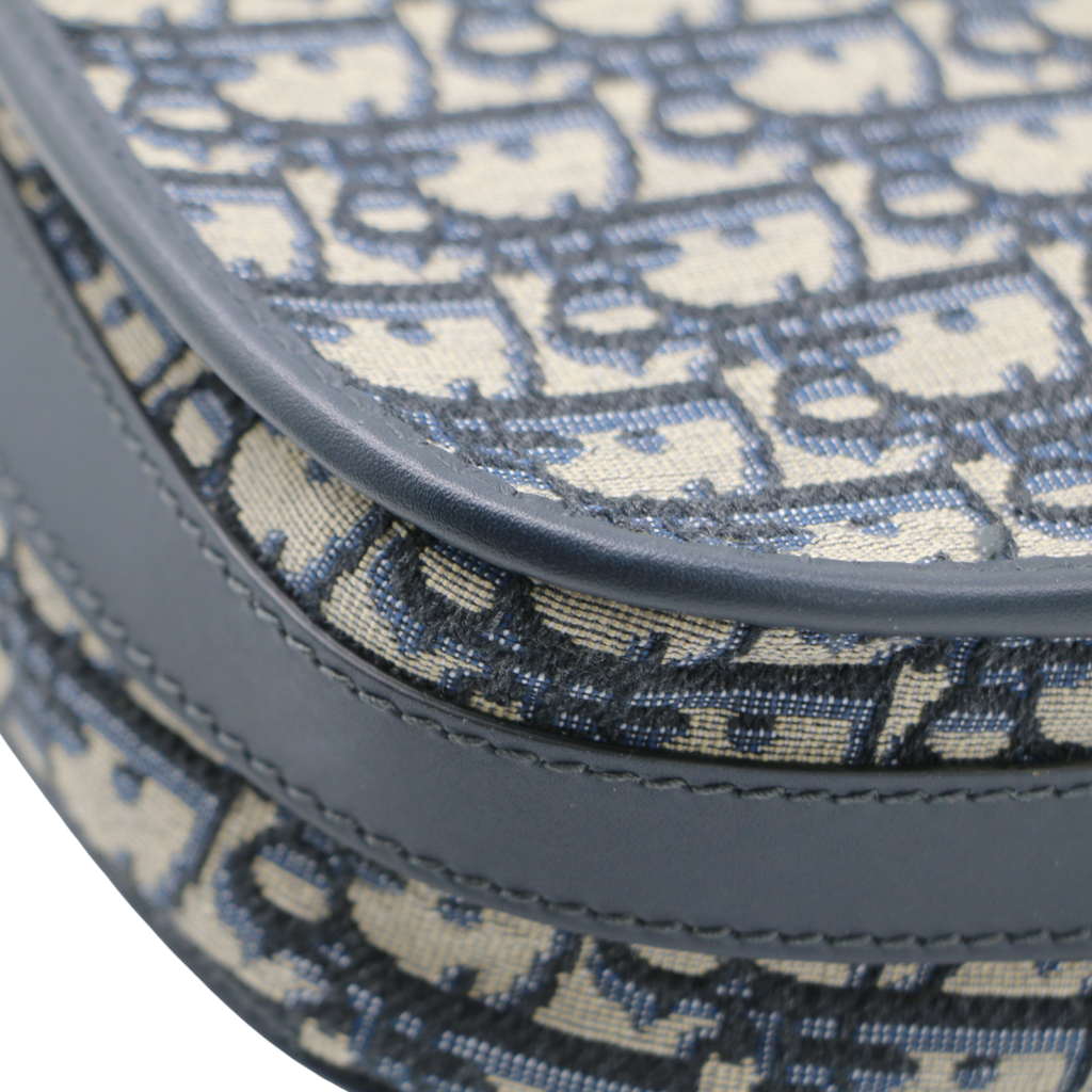 Christian Dior  Oblique Medium Bobby Flap Blue