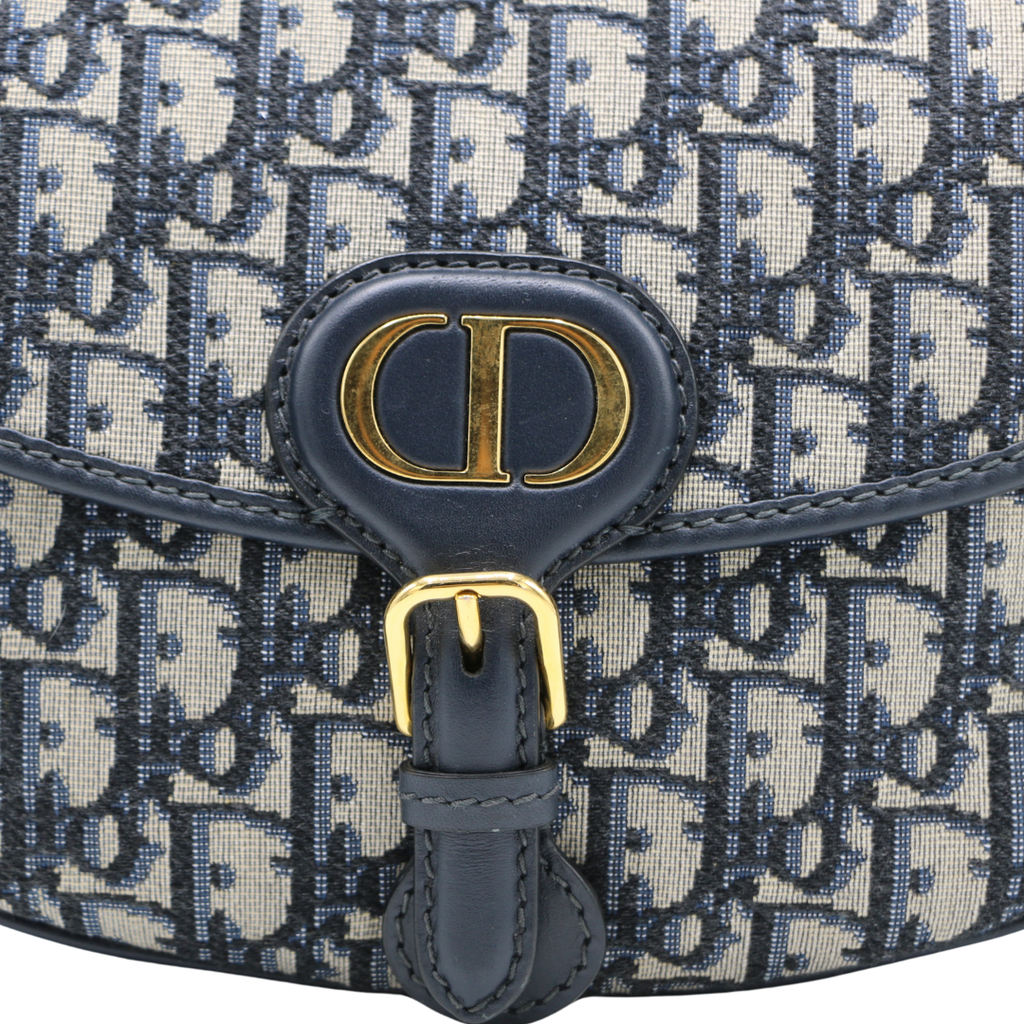 Christian Dior  Oblique Medium Bobby Flap Blue