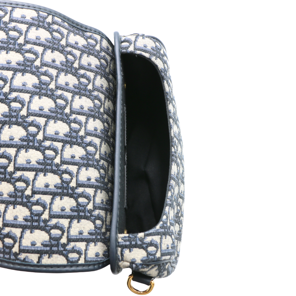 Christian Dior  Oblique Medium Bobby Flap Blue